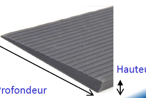 Mini rampe caoutchouc avec 13 hauteur différentes